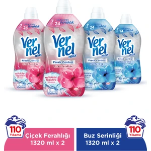 Max Fresh Control Çiçek Ferahlığı 2x1.32L & Vernel Max Fresh Control Buz Serinliği 2x1.32L