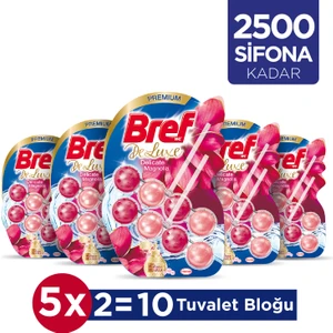Deluxe Katı Tuvalet Bloğu 5 Adet Manolya İkili (5'li Set)