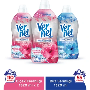 Max Fresh Control Çiçek Ferahlığı 2x1.32L & Vernel Max Fresh Control Buz Serinliği 1.32L
