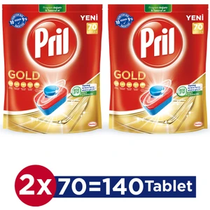 Gold Bulaşık Makinesi Deterjanı 70 Tablet x 2 Adet