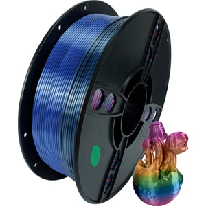 Rainbow PLA Silk Filament - Gökkuşağı Evreni - 1.75 - 1kg
