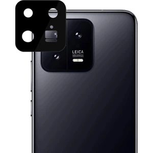 Case 4U Xiaomi Mi 13 Kamera Lens Koruyucu 3D Temperli Cam Siyah