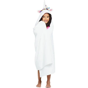 Havlu Denizi Unicorn Figürlü Havlu Panço