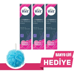 Professional Tüm Ciltler Tüy Dökücü Krem 200ml x 3 Adet(Hediyeli)