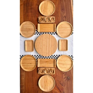 25 Parça Bambu Kahvaltı Takımı Kahvaltılık
