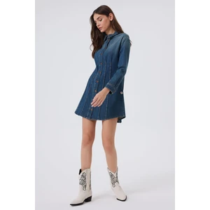 Lee Cooper Brandy Kadın Jean Elbise Huelva Deep Blue