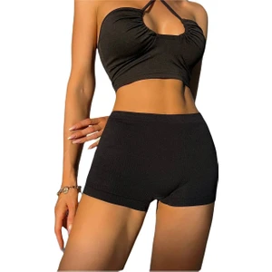 Kadın Kaşkorse Kumaş Boxer Şort Külot 60300