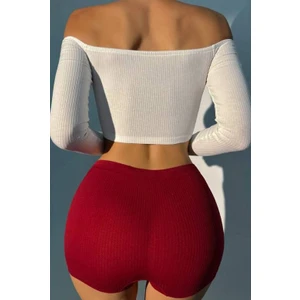 Kadın Kaşkorse Kumaş Boxer Şort Külot 60300
