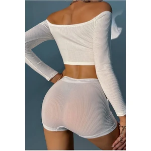 Kadın Kaşkorse Kumaş Boxer Şort Külot 60300