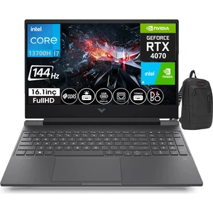 Hp Victus 16-R0006NT Intel Core I7 13700H 32GB Ddr5 2tb SSD 8gb RTX4070 16.1 Inç 144Hz IPS Fhd Freedos Taşınabilir Bilgisayar VİCTUS7P632EAW06+WEBLEGELSINÇANTA