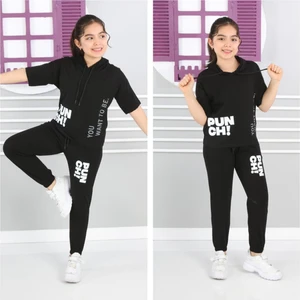 Punch Baskılı Oversıze Kız Takım