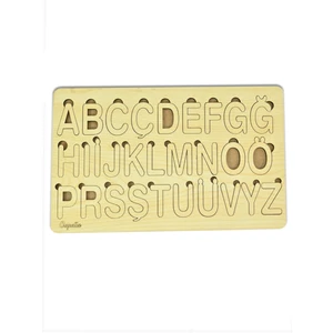 Capella Wood Works Capellawoodworks Alfabe Bultak Puzzle 3 mm Akça