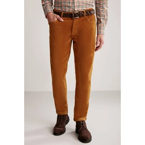 Sarı 5 Cep Kadife Pantolon