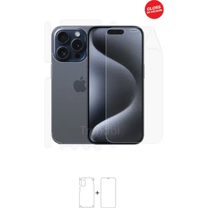 Iphone 15 Pro Full Body 360 Derece Ön Arka ve Yan Koruyucu Tpu Film