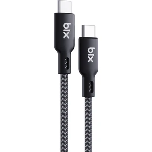 BXCC240 Type-C to Type-C 240W 480Mbps Veri Aktarım Destekli USB-IF Sertifikalı Hi-Speed Örgülü Şarj ve Data Kablosu 1.8 Metre Macbook iPad Samsung Uyumlu