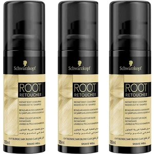 Root Retoucher Beyazları Kapatan Sprey Boya Sarı 120 ml x 3 Adet