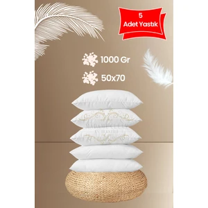 Madame Clean 5 Adet Antialerjik 50X70 Boncuk Slikon Yastık 1000 Gr/