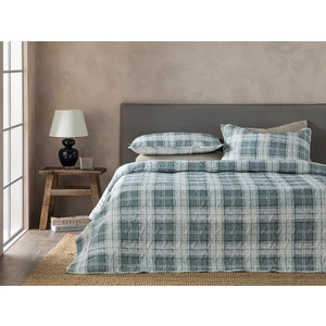 English Home Static Check Çok Amaçlı Çift Kişilik Yatak Örtüsü Takımı 200X220 cm Gri
