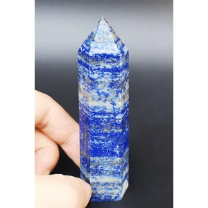 Tesbih Atölyesi Sertifikalı 1.kalite Doğal Lapis Lazuli Taşı Piramit Kazık Obelisk Parça
