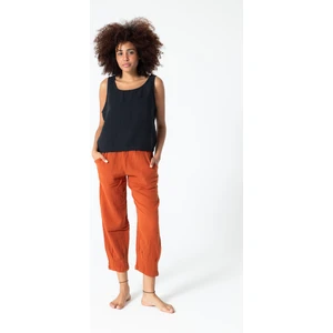 Siyah Müslin Kalın Askılı Crop Bluz