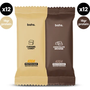 Yüksek Protein Bar - Caramel Candy & Chocolate Brownie 24 Adet x 60GR