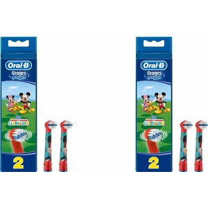 Stages Çocuklar İçin 4'lü Diş Fırcası Yedek Başlığı Mickey Mause