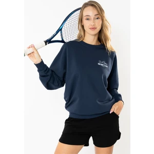 Racquet Club Oversize Sweatshirt Kadın - Lacivert