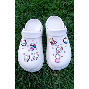 Bear & Pear 8'li Crocs Terlik Aksesuarı Hello Kitty 8 Adet Jibbitz