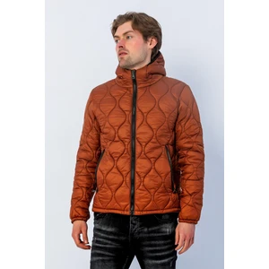 Erkek Regular Fit Kışlık Çok Cepli Fermuarlı Kapitone Şişme Mont