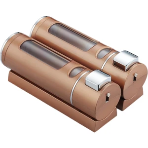 Çift Kafa Manuel Sabun Dispenser Duvar Asma, Otel Şampuan Kutusu Banyo Kutusu, Sabun Dispenser Sabun Şişesi (Yurt Dışından)