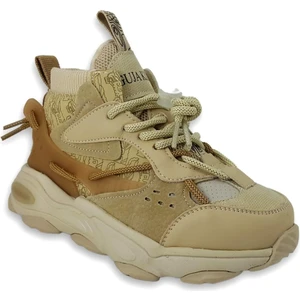 673 23KB Çocuk Sneaker Günlük Bot - Bej