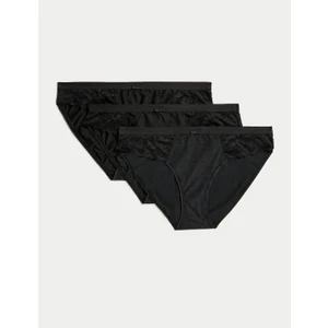 Marks & Spencer 3'lü Dantel Detaylı Bikini Külot Seti