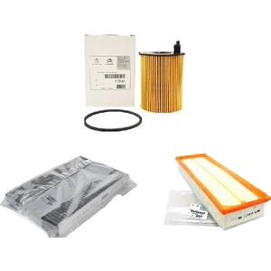 Citroen C4 1.6 Hdi Euro 4 Filtre Bakım Seti Orijinal Psa 3lü