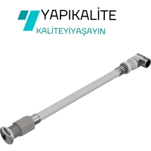 Yapı Kalite Esnek Asma Klozet Taharet Çubuğu Küresel Uçlu Dirsekli Baglantı 200 ml