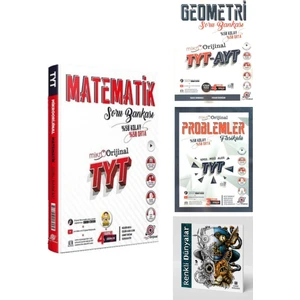 Orijinal Yayınları Mikro 2024 TYT Matematik Soru Bankası - TYT - AYT Geometri Soru Bankası - TYT Problemler FasiküLü