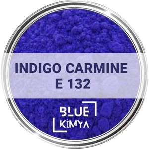 Blue Kimya Indigo Carmine E132 Indigo Karmin Koyu Mavi Toz Gıda Boyası 50 gr