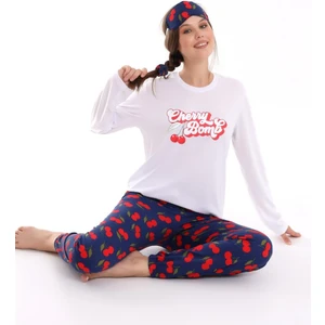 Kadın Pijama Takımı Uzun Kol Pamuklu Penye