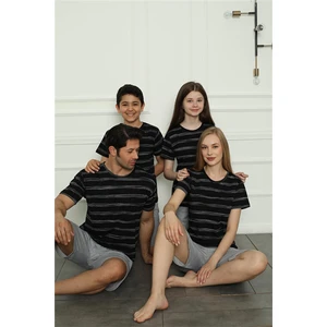 Aile Penye Şortlu Pijama Takım (Baba - Oğul ) 50115