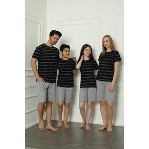 Aile Penye Şortlu Pijama Takım (Anne - Kız ) 50115