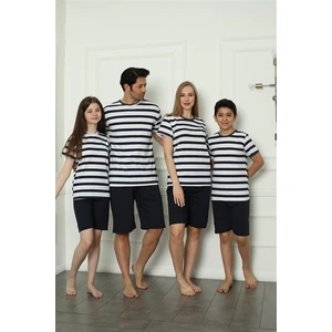 Aile Penye Şortlu Pijama Takım (Anne - Kız ) 50116