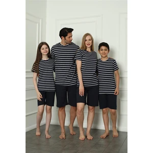 Aile Penye Şortlu Pijama Takım (Baba - Oğul ) 50117