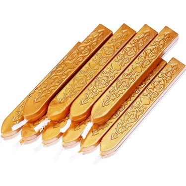 Yoption 12-Pack Sealing Wax Sticks With Wicks - Antique Gold, For Wax Seal Stamps, Letters, Invitations & Gift Wrapping - View #5