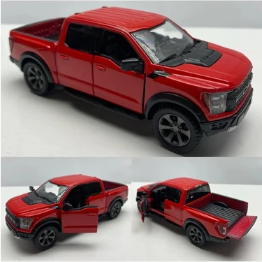 Hepsilazım Diecast Ford F-150 Raptor Çek Bırak 12 cm Metal Model Oyuncak Lisanslı