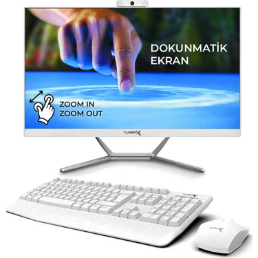 Turbox TAX968 Intel Core I5 7400 16GB Ddr4 1tb Nvme 23.8 Dokunmatik Ekran Freedos Bluetooth Webcam