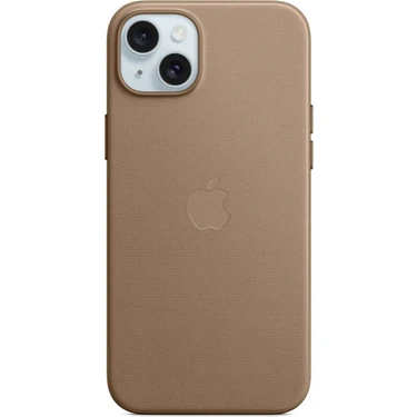 Apple iPhone 15 Plus Magsafe   Mikro Dokuma Kılıf - Vizon Grisi