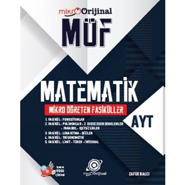 Orijinal Yayınları Mikro AYT MÖF Matematik MÖF Mikro Öğreten Fasiküller