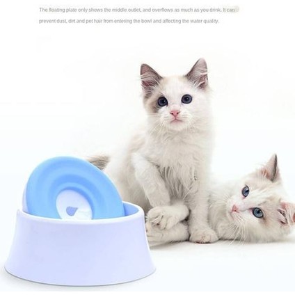 Islaklamayın Ağız Köpek Kasesi Kedi Kasesi, Yaratıcı Yüzdürme Içecek Su Besleme Kasesi Sıçrama Geçirmez Otomatik (Yurt Dışından) fırsatları