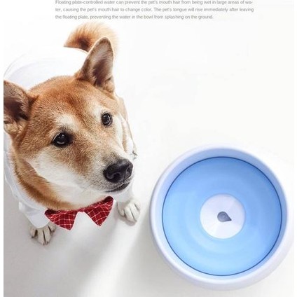 Islaklamayın Ağız Köpek Kasesi Kedi Kasesi, Yaratıcı Yüzdürme Içecek Su Besleme Kasesi Sıçrama Geçirmez Otomatik (Yurt Dışından) indirimleri