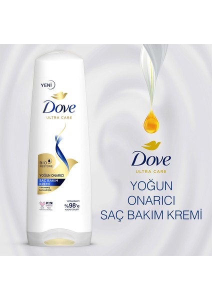 Ultra Care Yoğun Onarıcı Şampuan 400 ml + Saç Bakım Kremi 200 ml Yıpranmış Saçlar İçin