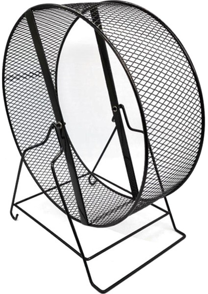Demir Hamster Egzersiz Tekerleği Standı ile Domuzu Tekerleği 32X19X36.5 cm (Yurt Dışından)